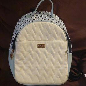 EIC BETSEY JOHNSON Luv Betsey Blue Leopard Bookbag